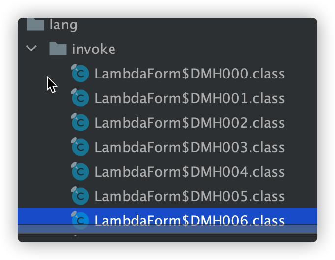 LambdaForm 前缀的 class 文件