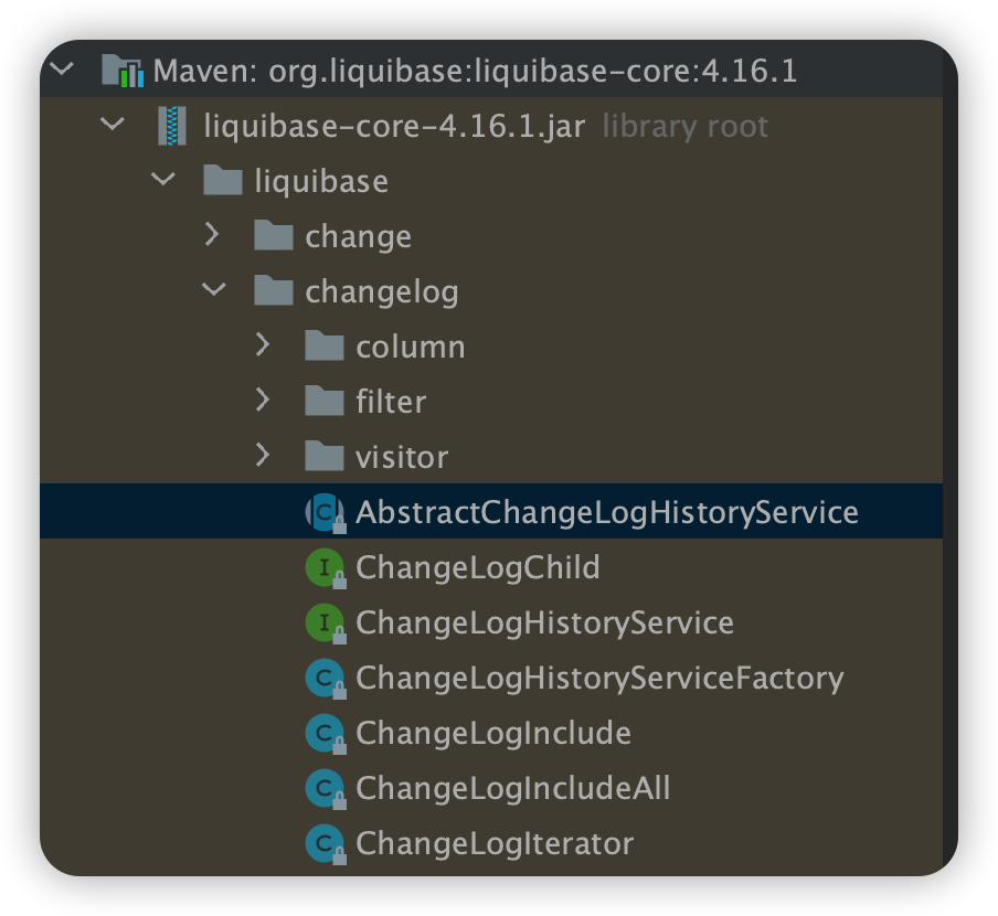 liquibase-core文件展示